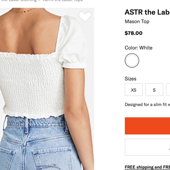 ASTR THE LABEL White Mason Top - Picture 2 of 2